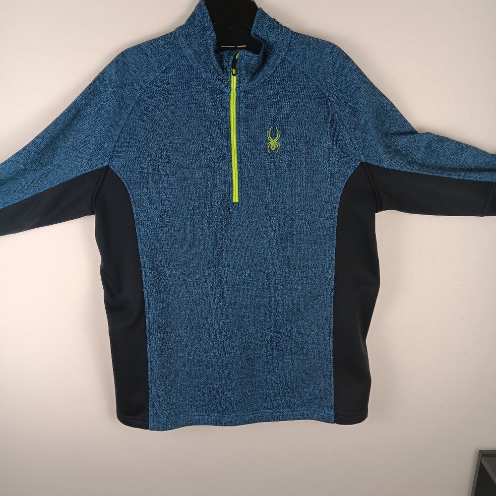 Spyder 1/4 Zip Pullover Men’s XL Large Spider Graphic On Front